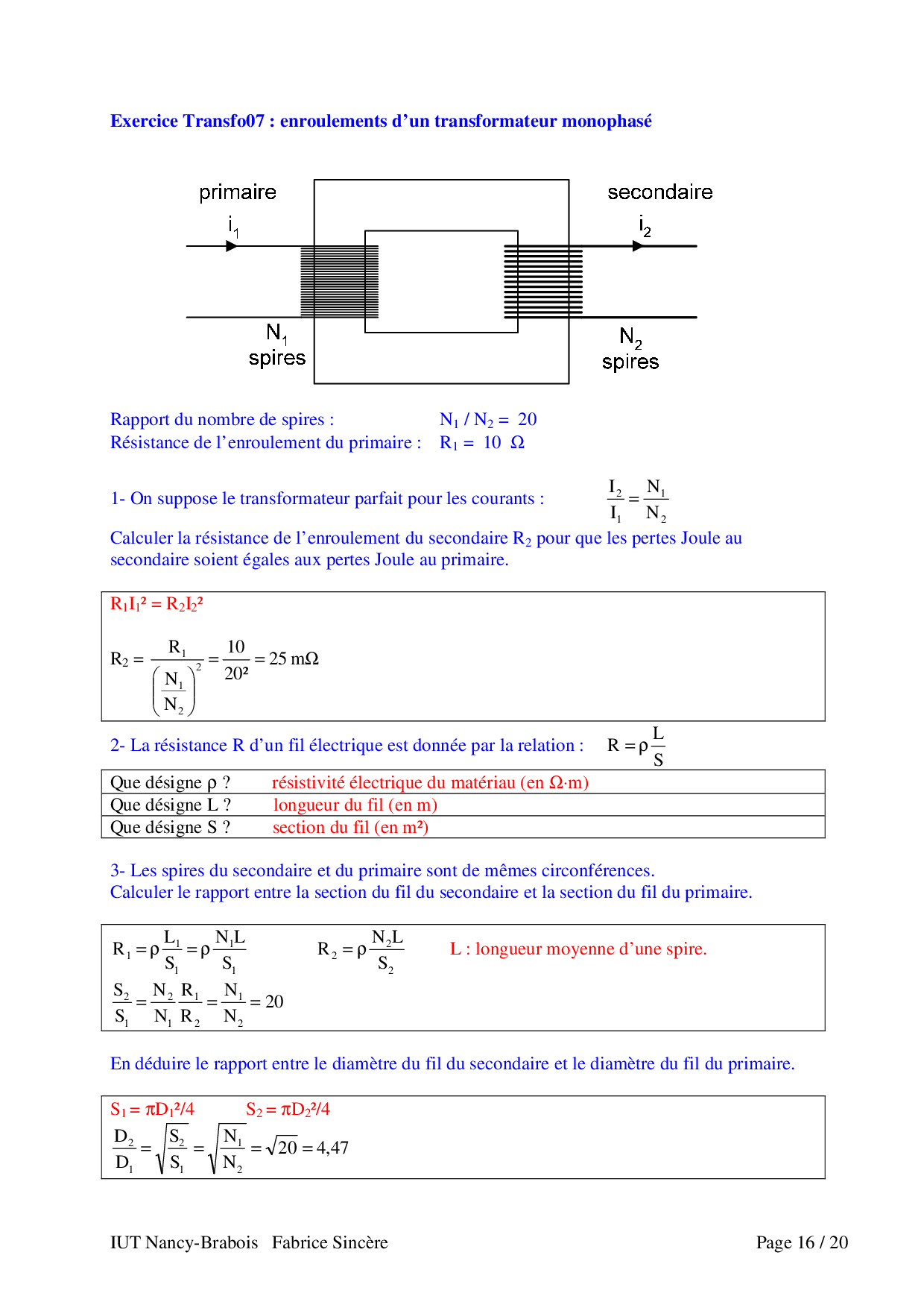 Exercices Corriges De Td Transformateur Hot Sex Picture 0010