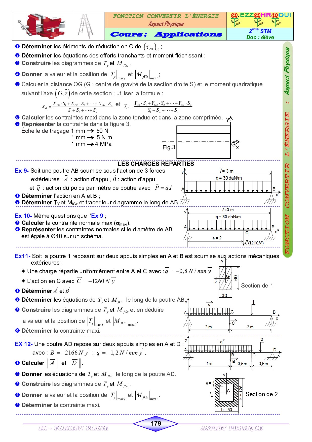 RDM (Flexion) - Exercices - AlloSchool