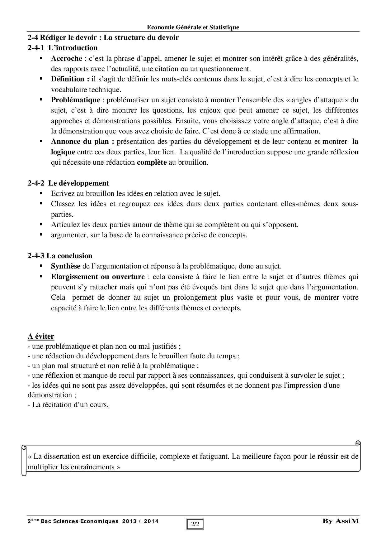 dissertation francais methodologie