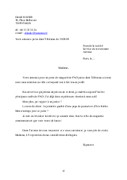 Exemples CV Et Lettre Motivation - AlloSchool