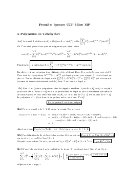 CCP Maths 1 MP 2003 Corrigé - AlloSchool