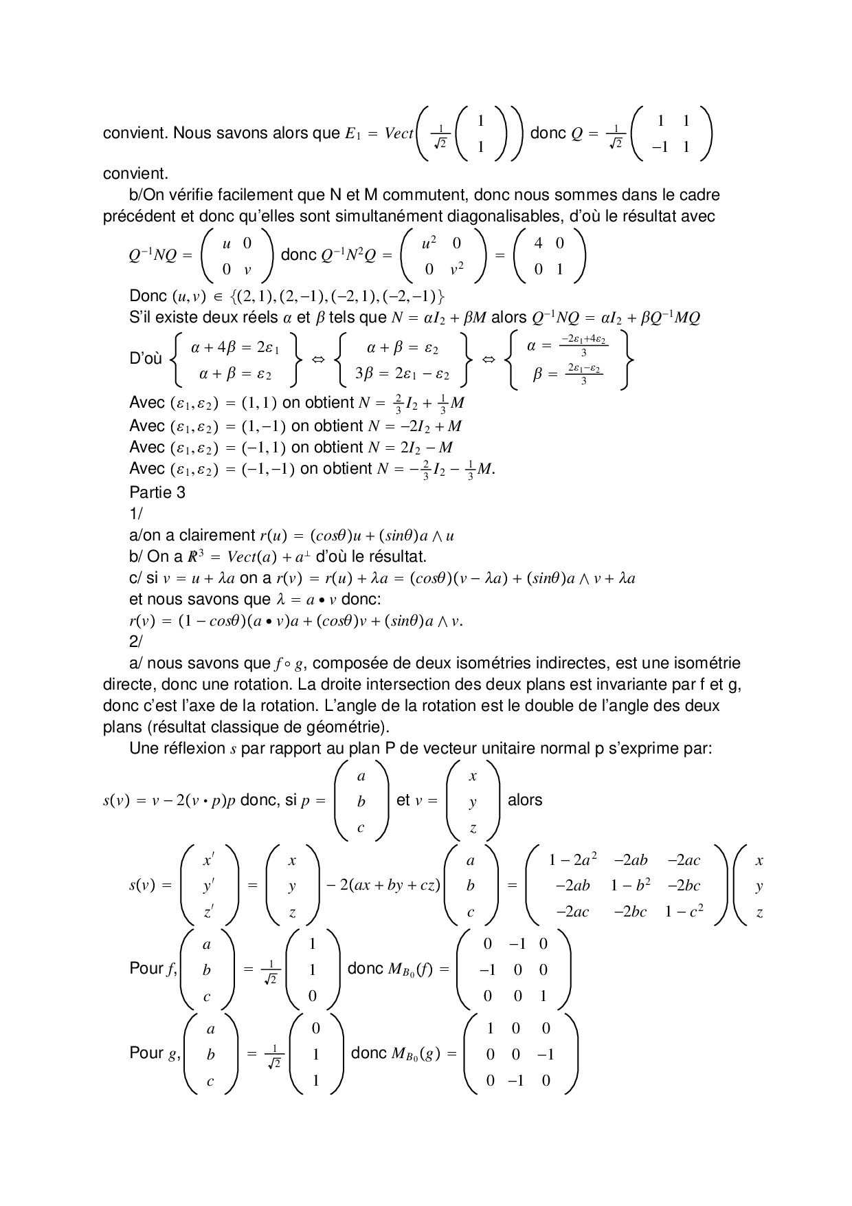 Banque PT 2012 Maths A Corrigé - AlloSchool