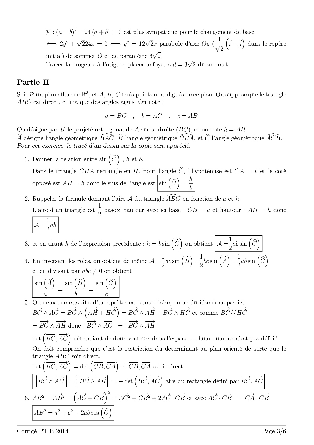 Banque PT 2014 Maths B Corrigé - AlloSchool