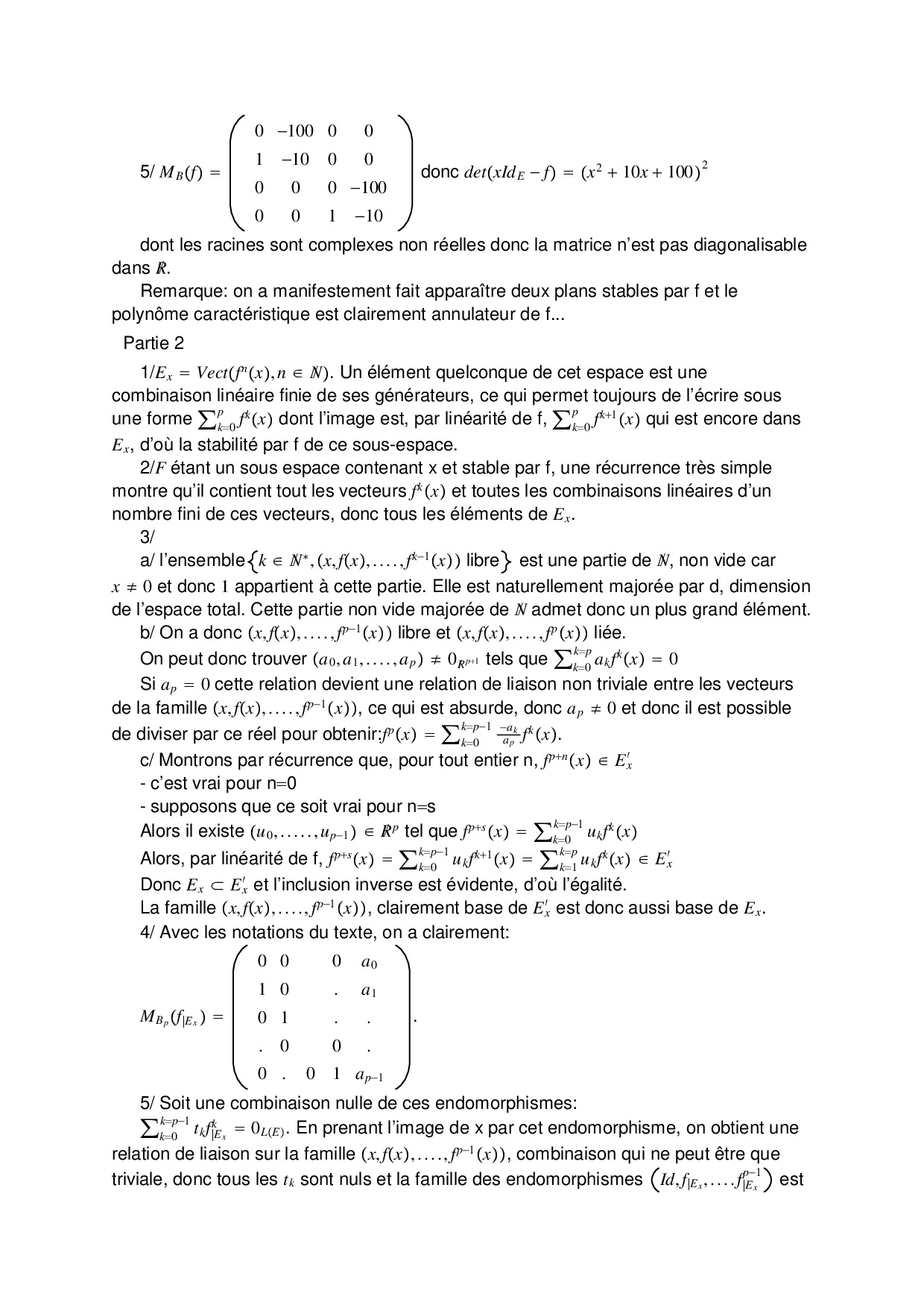 Banque PT 2015 Maths A Corrigé - AlloSchool