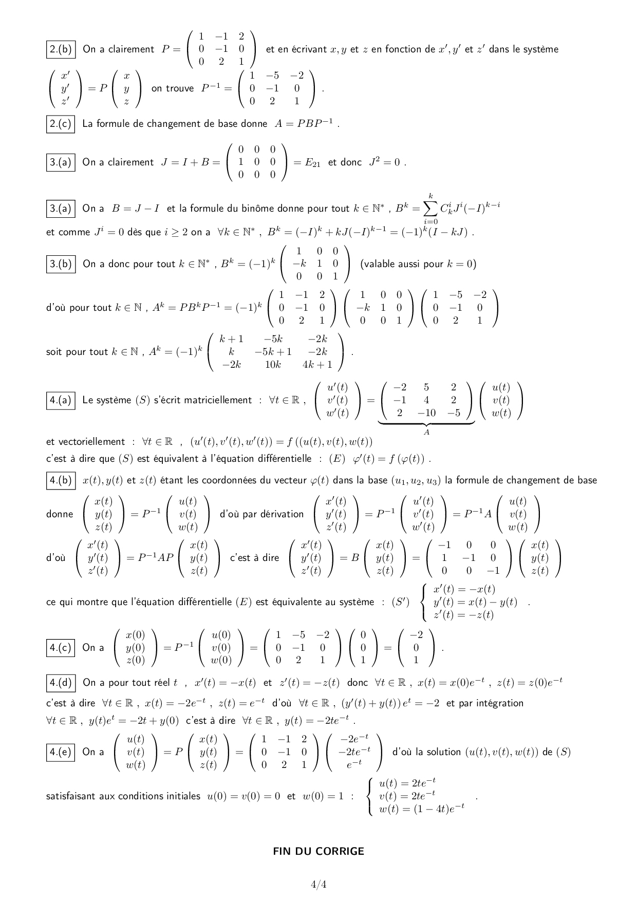 CNC TSI 2010 Maths 2 Corrigé - AlloSchool