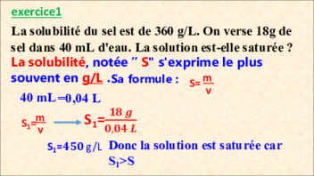 La Dissolution Dans L'eau - Cours PPT 1 - AlloSchool