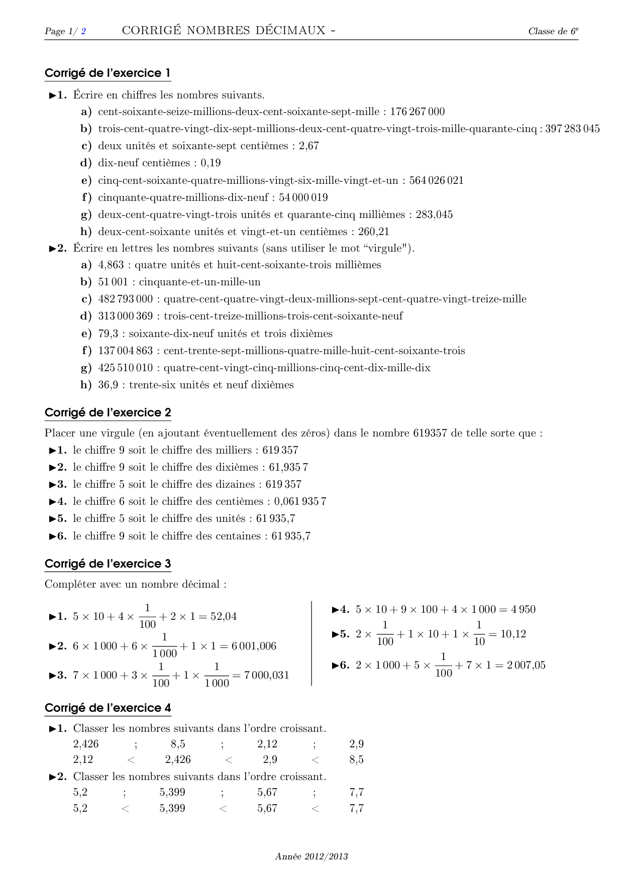 Calculs Eme Secondaire Exercices Cours Valuation R Vision Pdf Hot Sex Picture