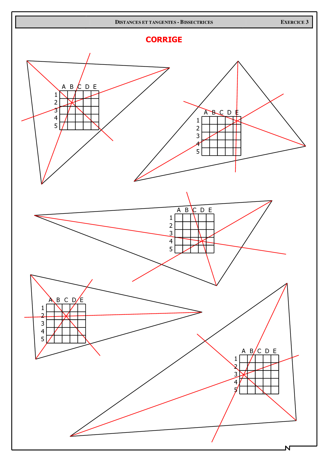 Construction De Bissectrices - Corrigés D'exercices - AlloSchool