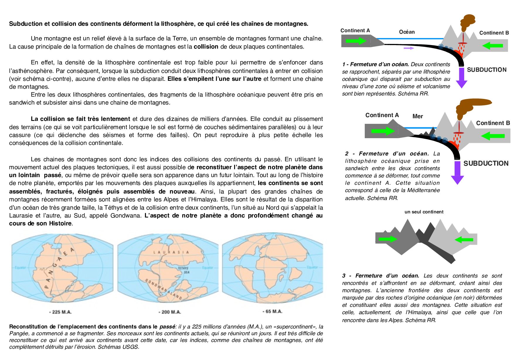 La Tectonique Des Plaques Svt College 3068