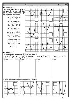 Fonctions Polynômes Du Second Degré - Exercices 1 - AlloSchool