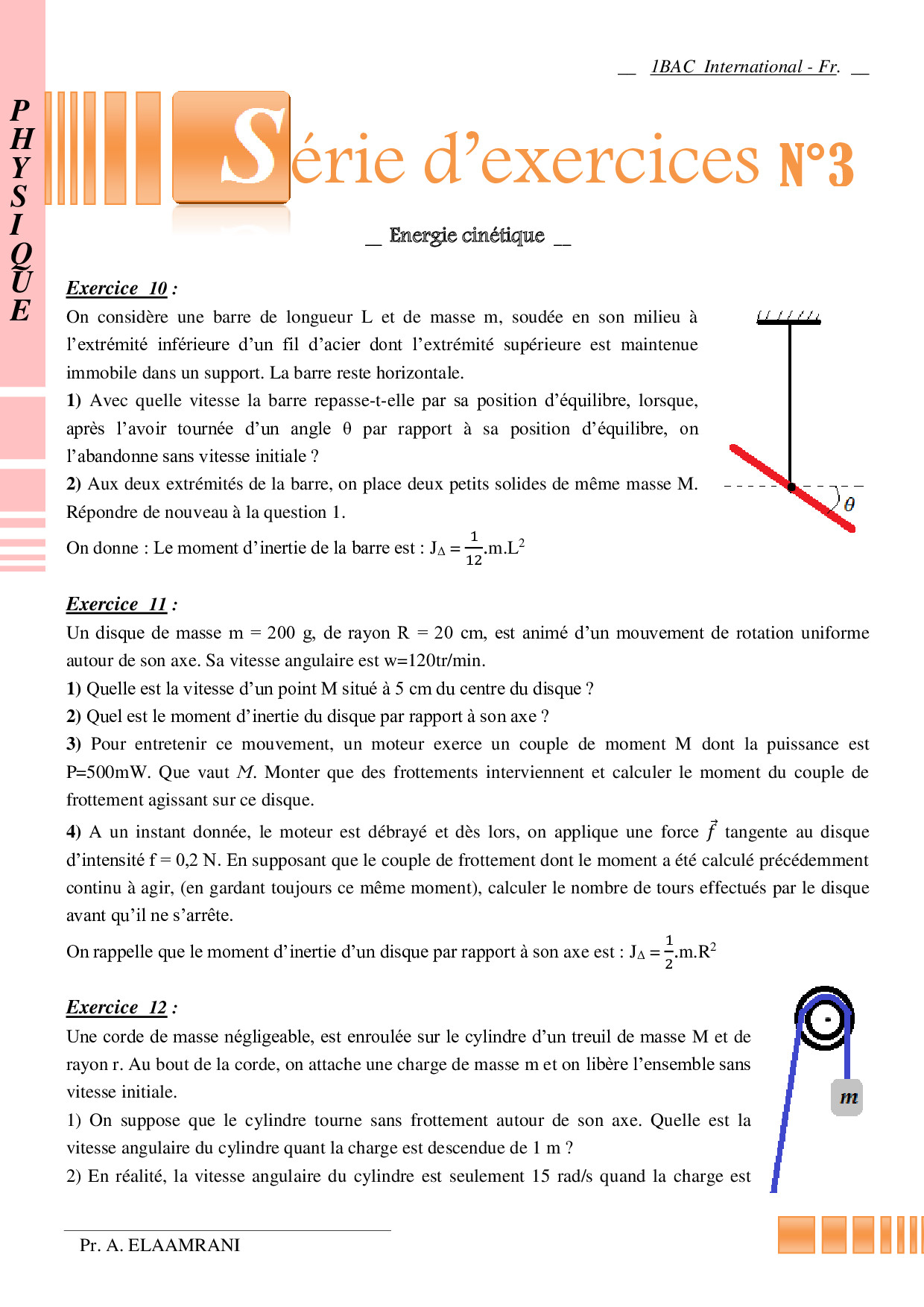 Travail Et énergie Cinétique - Exercices Non Corrigés 2 - AlloSchool