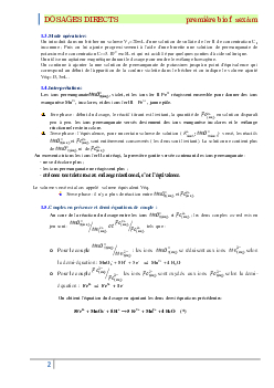 Les Dosages (ou Titrages) Directs - Cours 3 - AlloSchool