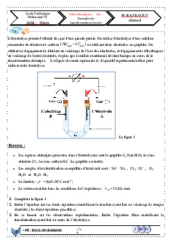 Transformations Forcées (Électrolyse) - Exercices Non Corrigés 1 ...