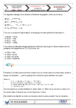 Transformations Forcées (Électrolyse) - Exercices Non Corrigés 1 ...