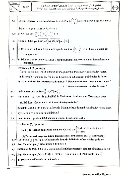 Examen National Maths Sciences Et Technologies 2022 Rattrapage - Sujet ...