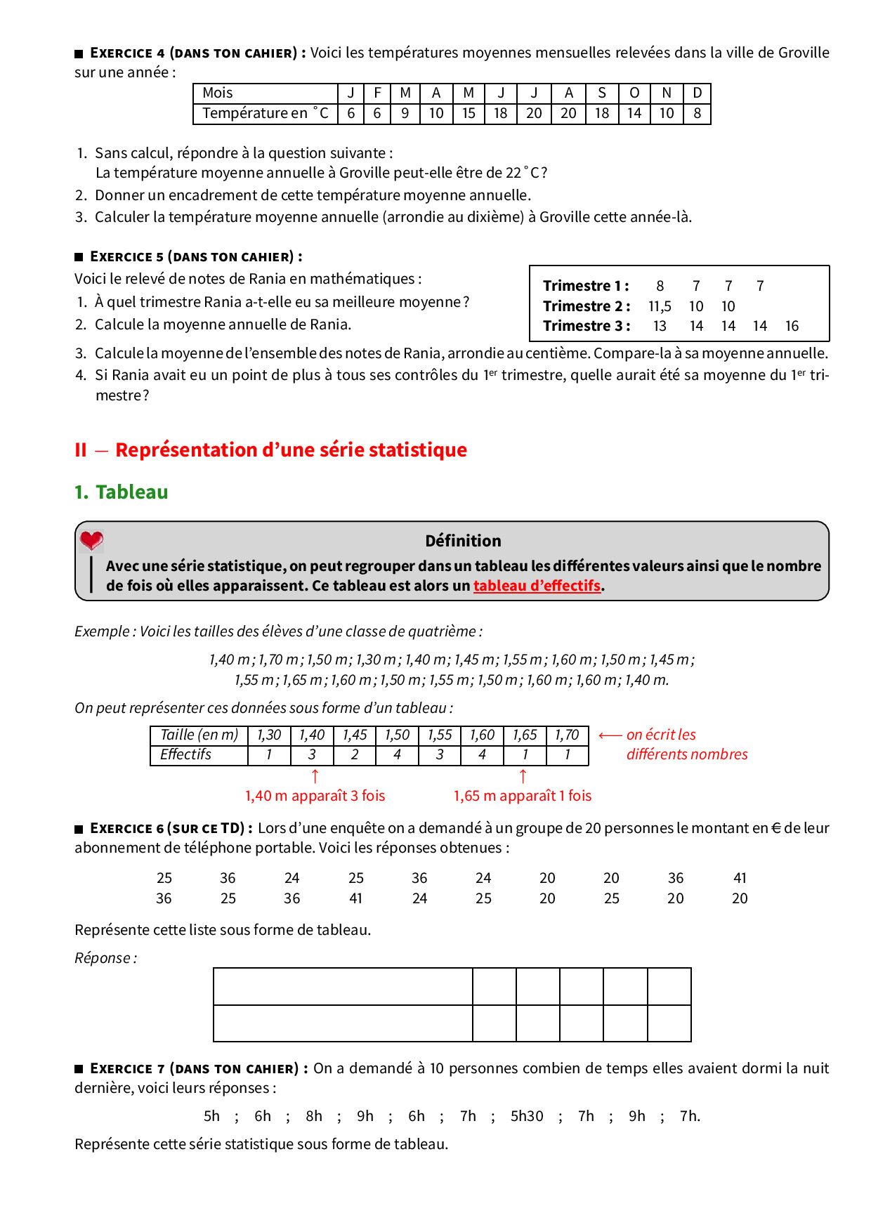 Statistiques - Cours Et Exercices (FR) - AlloSchool